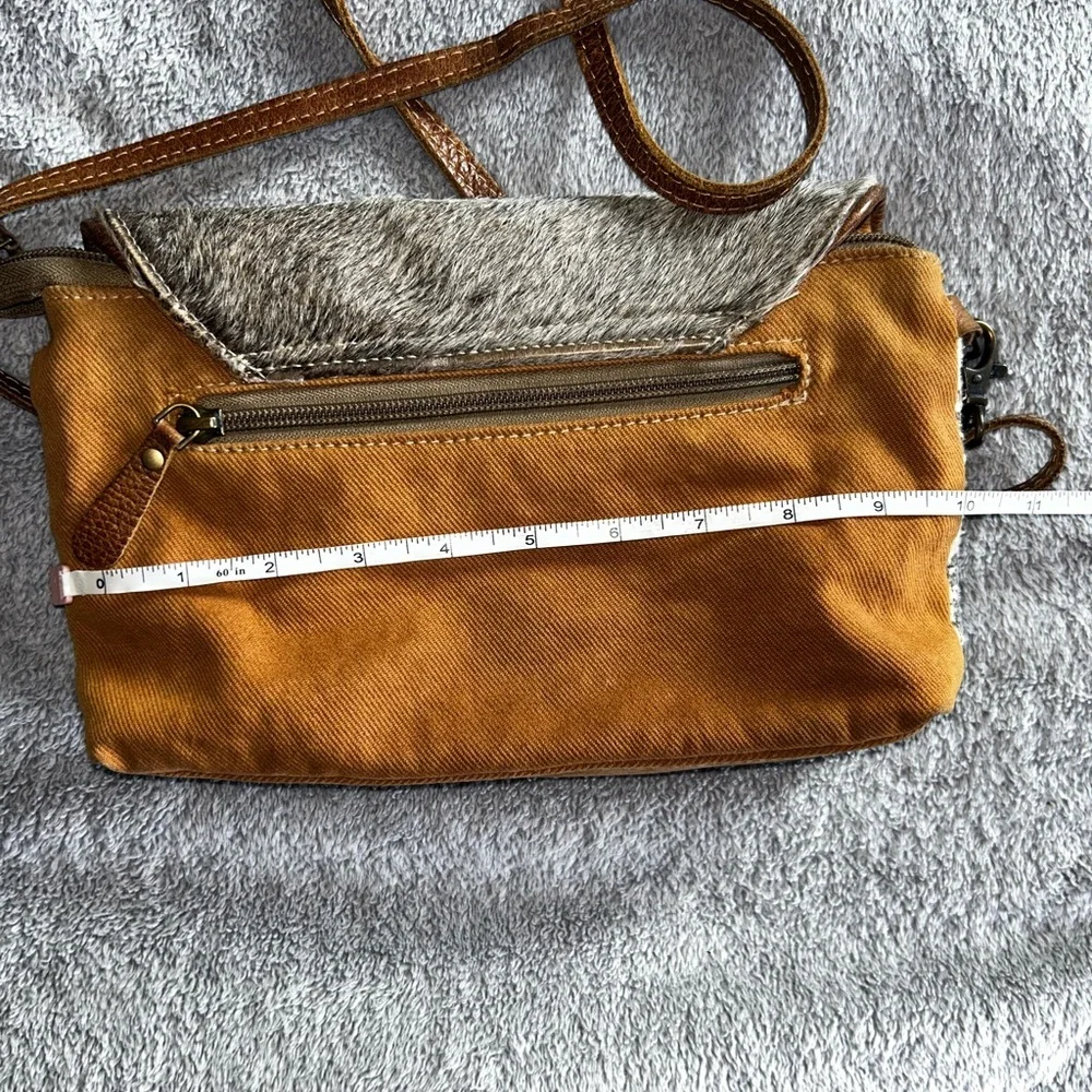 Myra Bag Brown and Cream Crossbody - Picture 6 of 6
